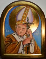 Nr.33. Święty Jan Paweł II-wym.44-36-2,5cm